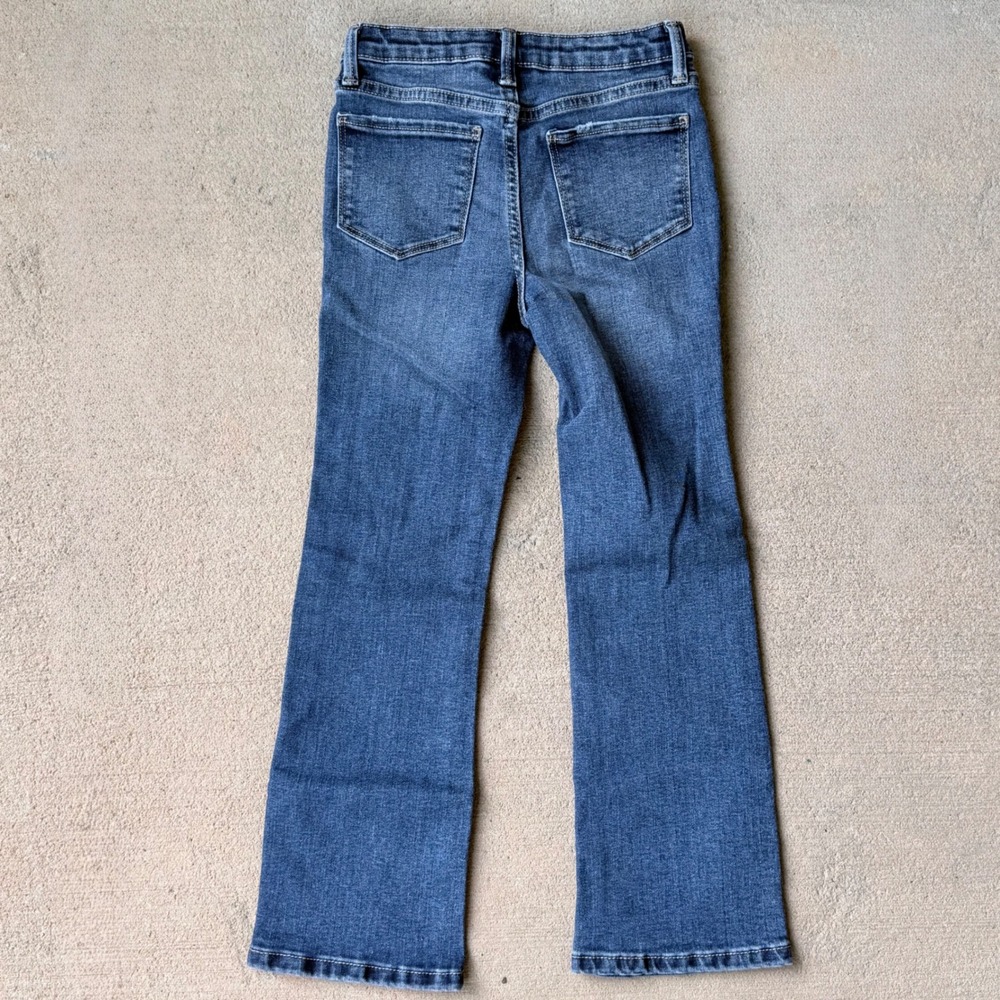 Jumping Beans Girls Medium Wash Bootcut Denim Jeans Size 6X Adjustable Waist - Picture 5 of 6